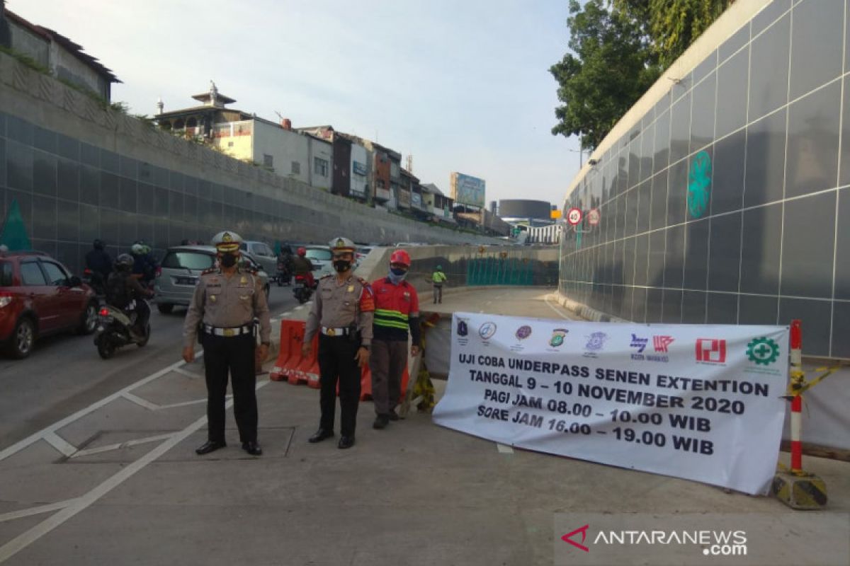 "Underpass Senen Extension" diujicoba dua hari