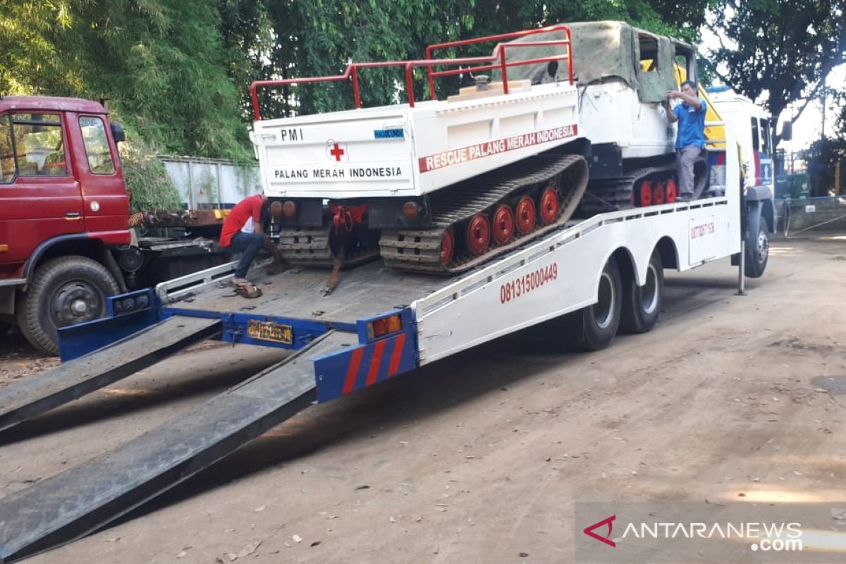 PMI kerahkan dua kendaraan Hagglund ke lokasi terdampak erupsi Gunung Merapi