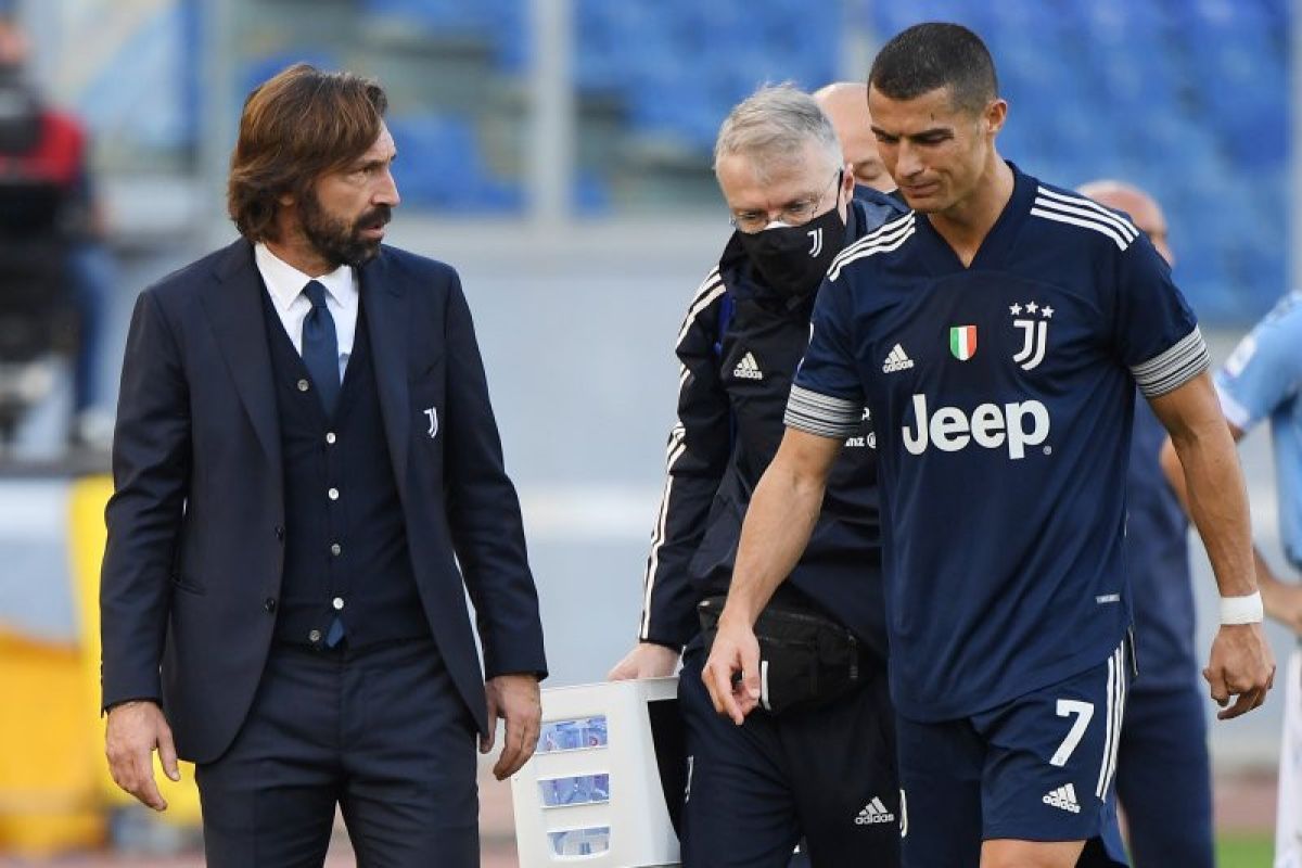 Pelatih Andrea Pirlo konfirmasi cedera pergelangan kaki Cristiano Ronaldo