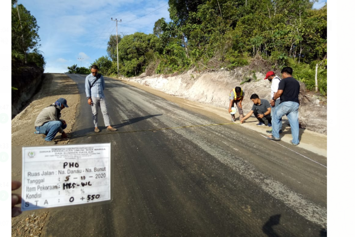 39,56 persen ruas jalan di Kabupaten Kapuas Hulu rusak