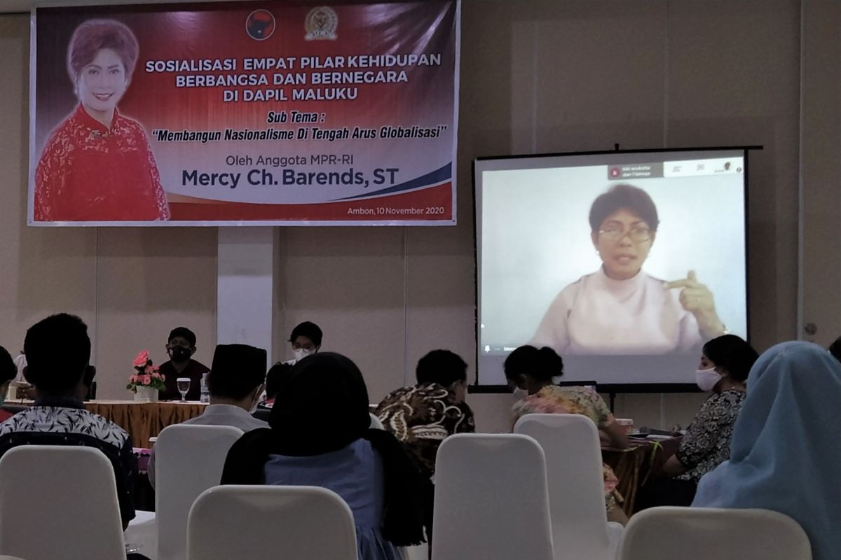 Mercy Chriesthy Barends Ajak OKP Cipayung gelorakan semangat nasionalisme