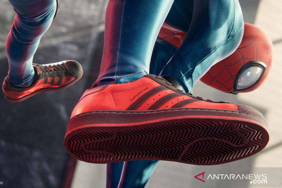 Adidas rilis sneakers Superstar edisi "Spider-Man: Miles Morales"