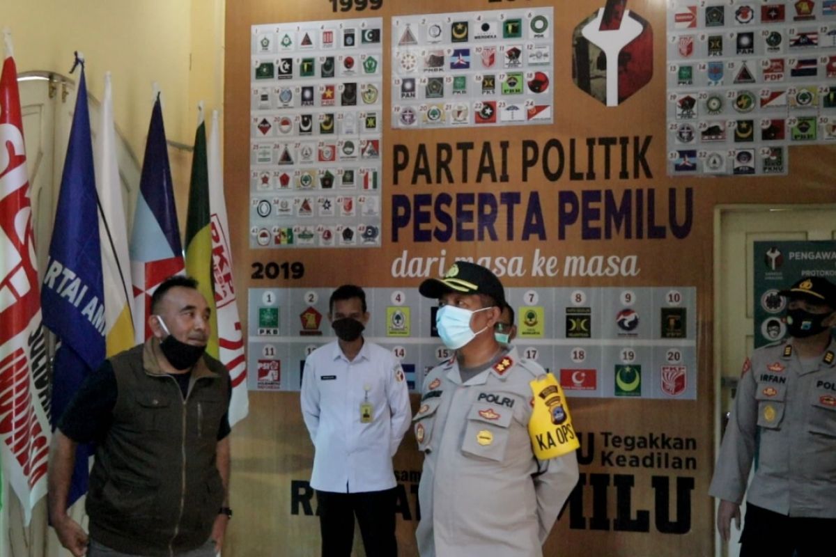 Kapolres Tabalong cek kesiapan KPU jelang Pilkada serentak