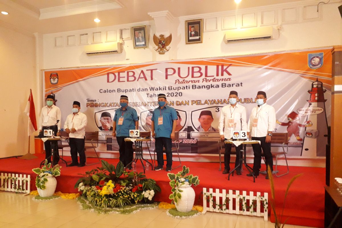 KPU Bangka Barat batasi jumlah pendamping peserta debat publik