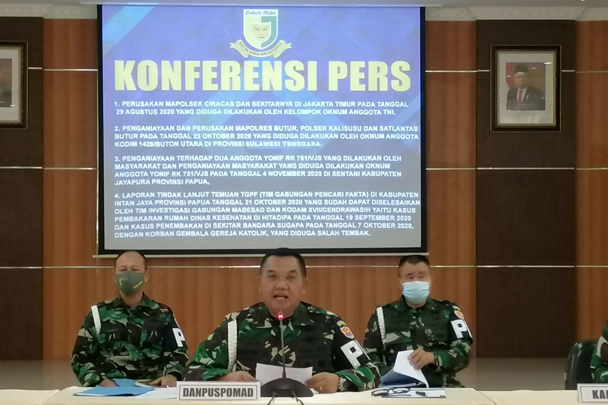 Delapan prajurit TNI AD tersangka pembakaran Rumdinkes Intan Jaya