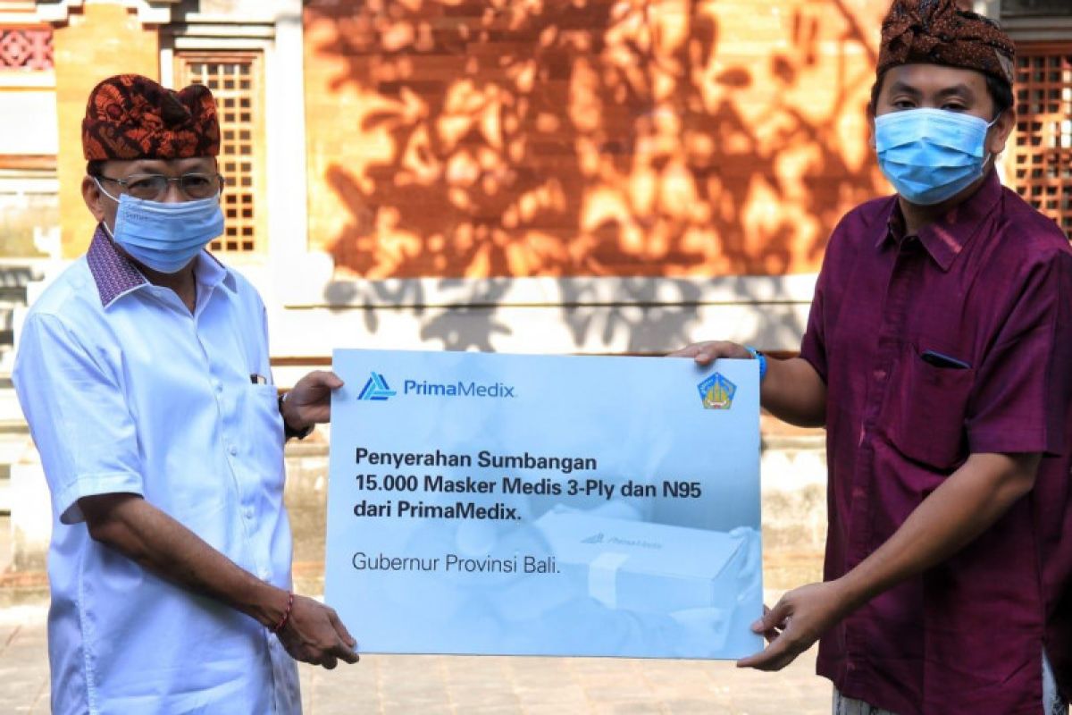 Gubernur Bali terima bantuan 15 ribu masker dari Prima Medix