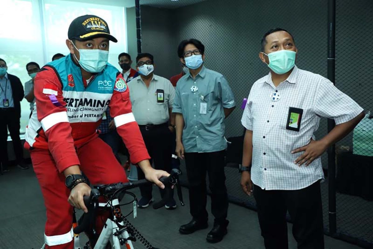 Smart Trainer, sensasi baru bersepeda dalam ruangan milik Bapor Sepeda Pertamina Cilacap