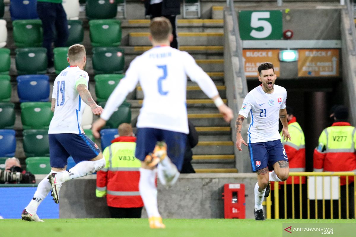 Gol Duris pada perpanjangan waktu bawa Slovakia ke putaran final  EURO 2020