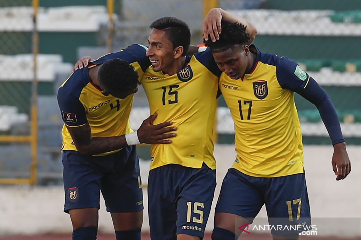 Ekuador raih kemenangan 3-2 di markas Bolivia