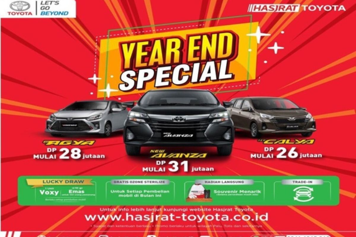 Year End Special Toyota  akhir tahun waktu yang tepat membeli Toyota baru