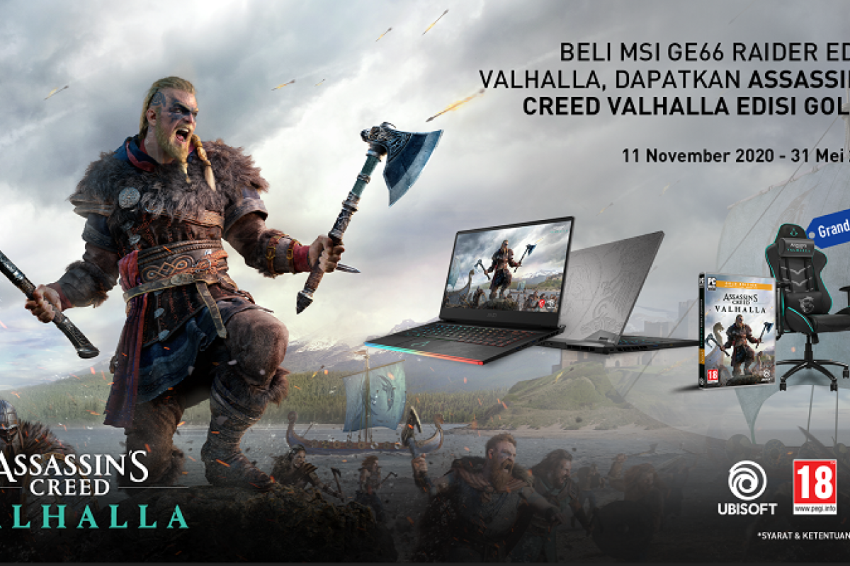 MSI dan Ubisoft kolaborasi game "Assassin's Creed Valhalla"