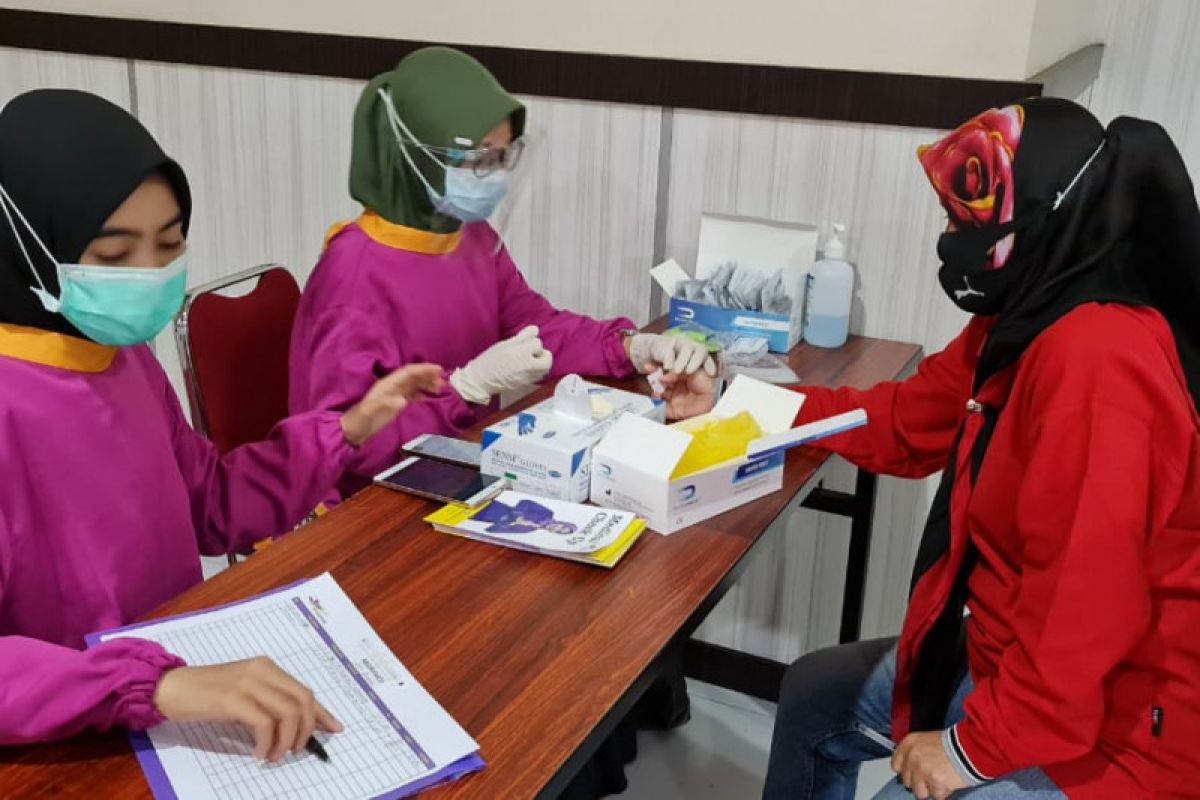 PPK-KPPS di Makassar tes cepat COVID-19