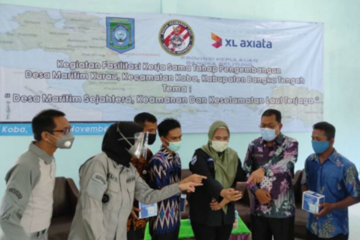 XL Axiata dan Bakamla dukung pengembangan Desa Maritim di Pulau Bangka