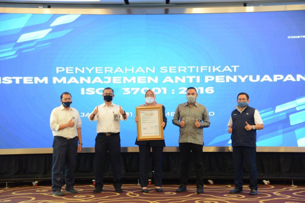 PT PP resmi terima sertifikat SMAP