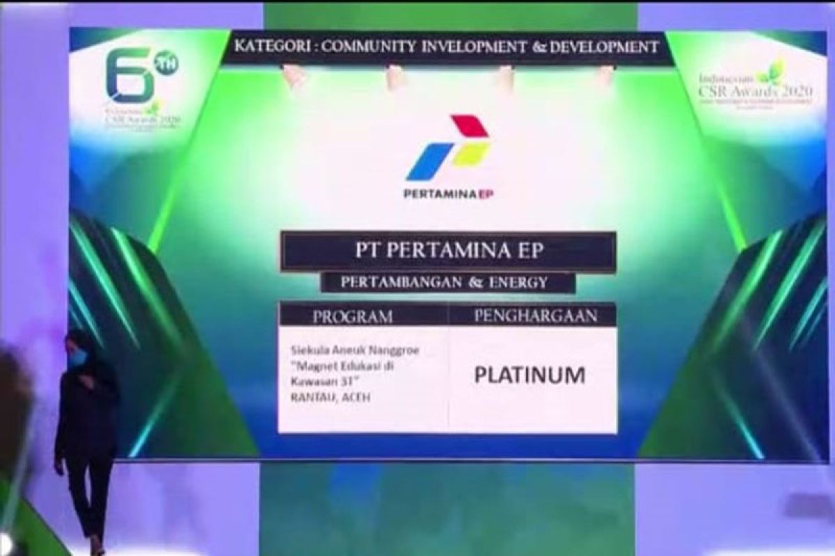 Pertamina Rantau Raih Penghargaan Indonesia CSR Awards