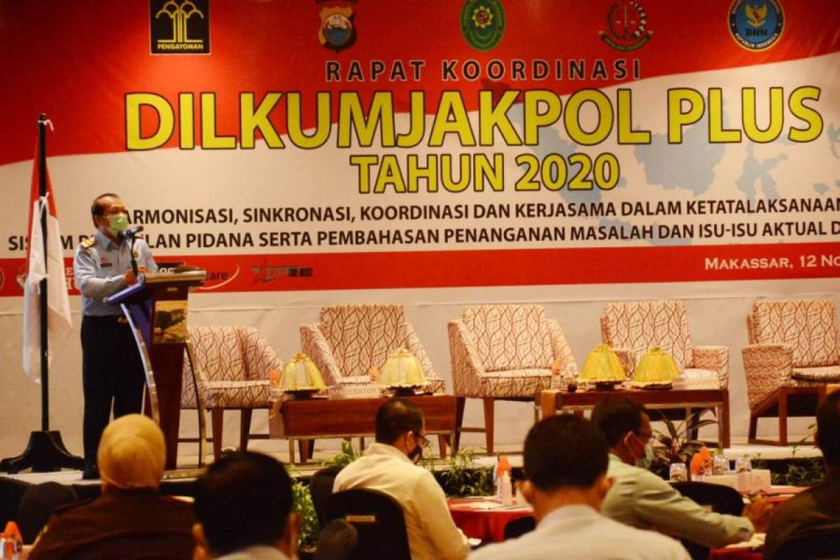 Kanwil Kemenkumham Sulsel mantapkan koordinasi antarpenegak hukum