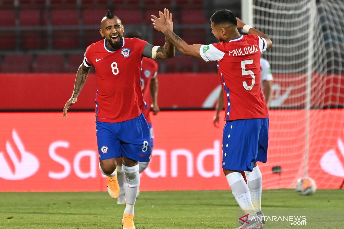 Kualifikasi Piala Dunia, Arturo Vidal bawa Chile tundukkan Peru