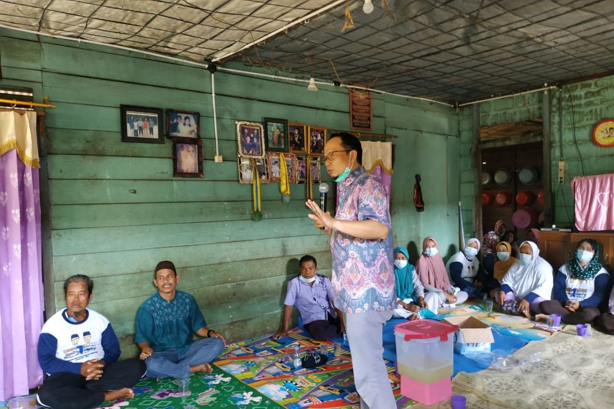 Peserta Pilkada Bangka Tengah gelar kampanye sehat di kampung nelayan