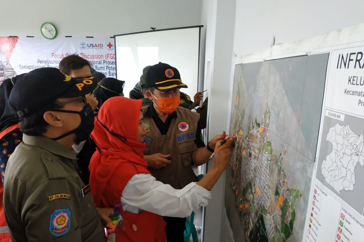 PMI Kota Sukabumi inisiasi susun SOP kesiapsiagaan dan tanggap darurat gempa bumi