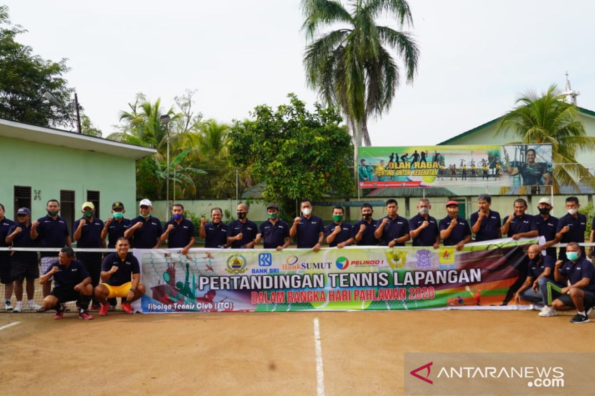 Korem 023/KS dan STC Sibolga gelar tenis eksibisi