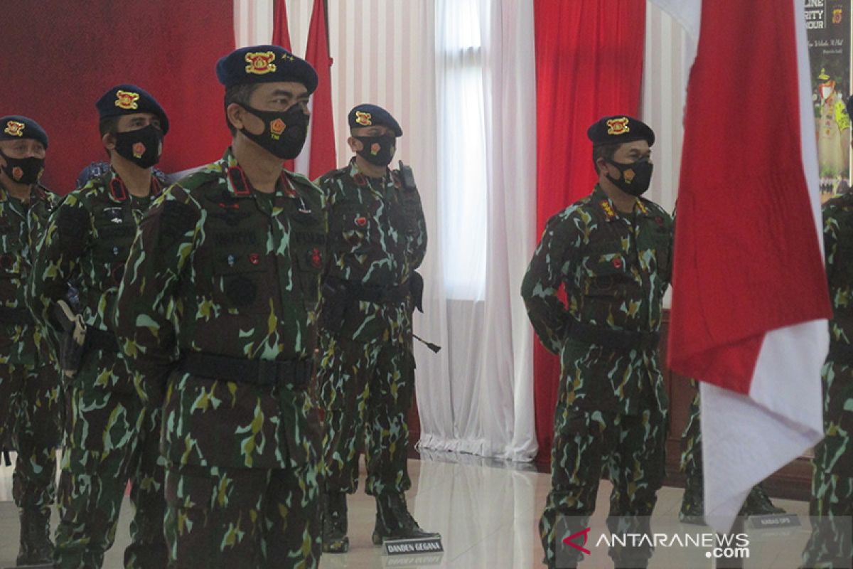 Kapolda Aceh ajak personel Brimob tingkatkan pengabdian di tengah pamdemi COVID-19