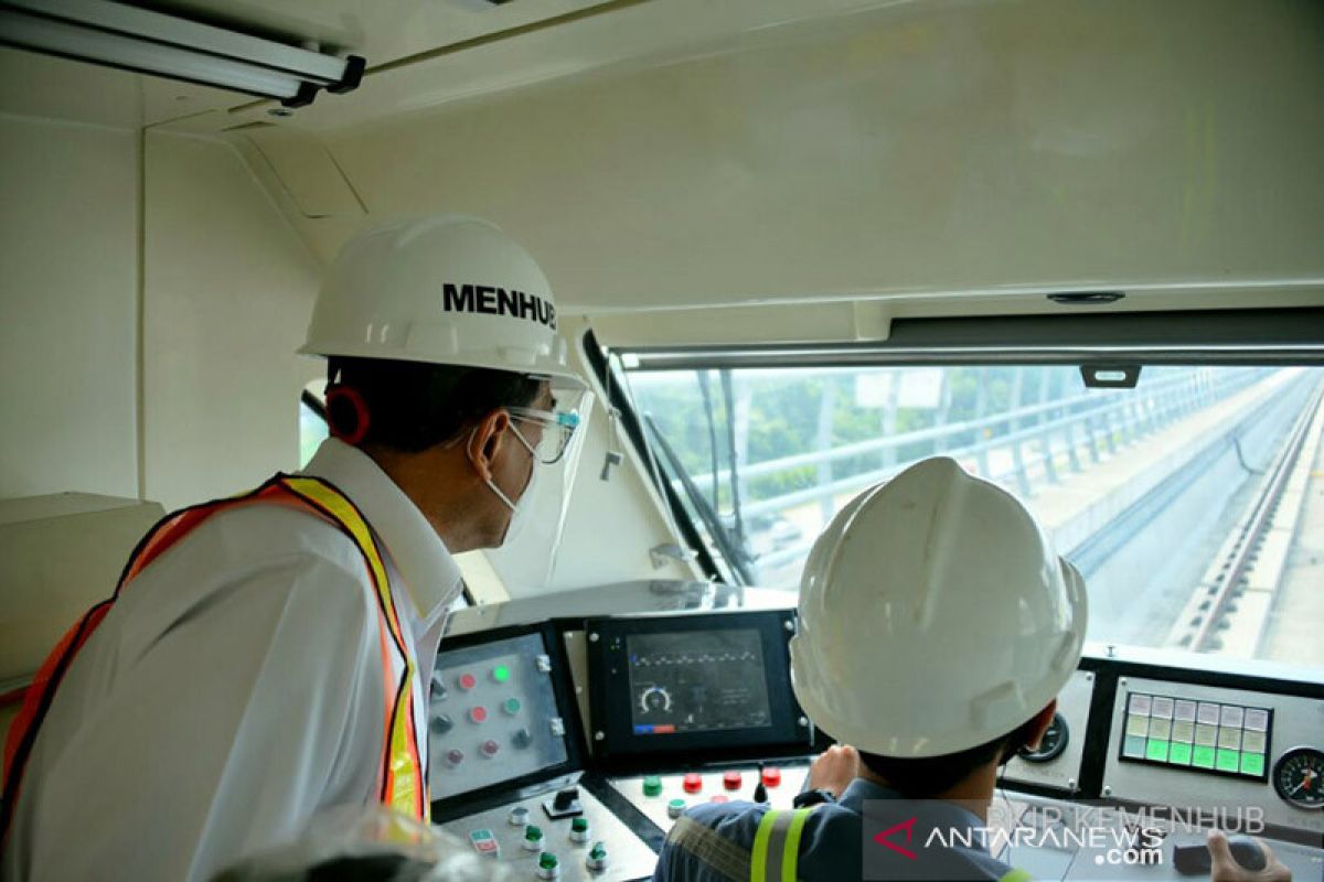 Menhub uji coba persinyalan LRT Jabodebek