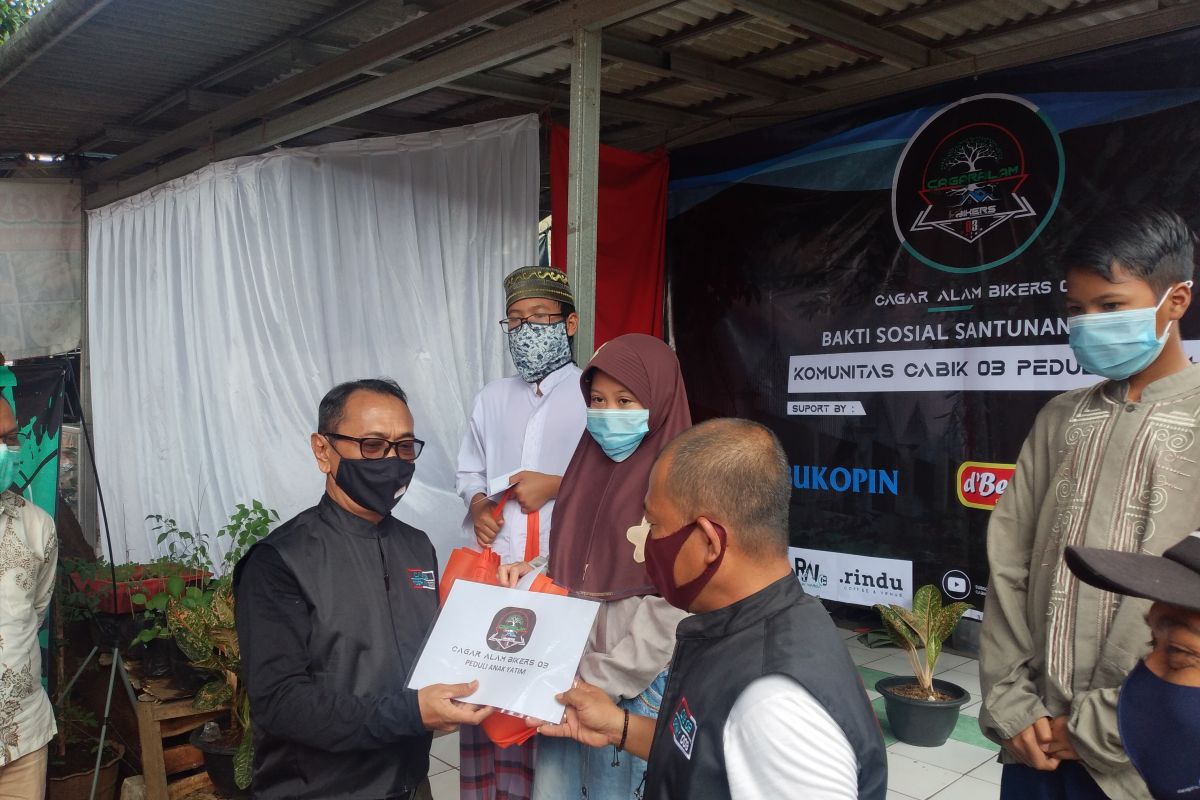 Berbagi bersama Cagar Alam Bikers 03 untuk anak yatim