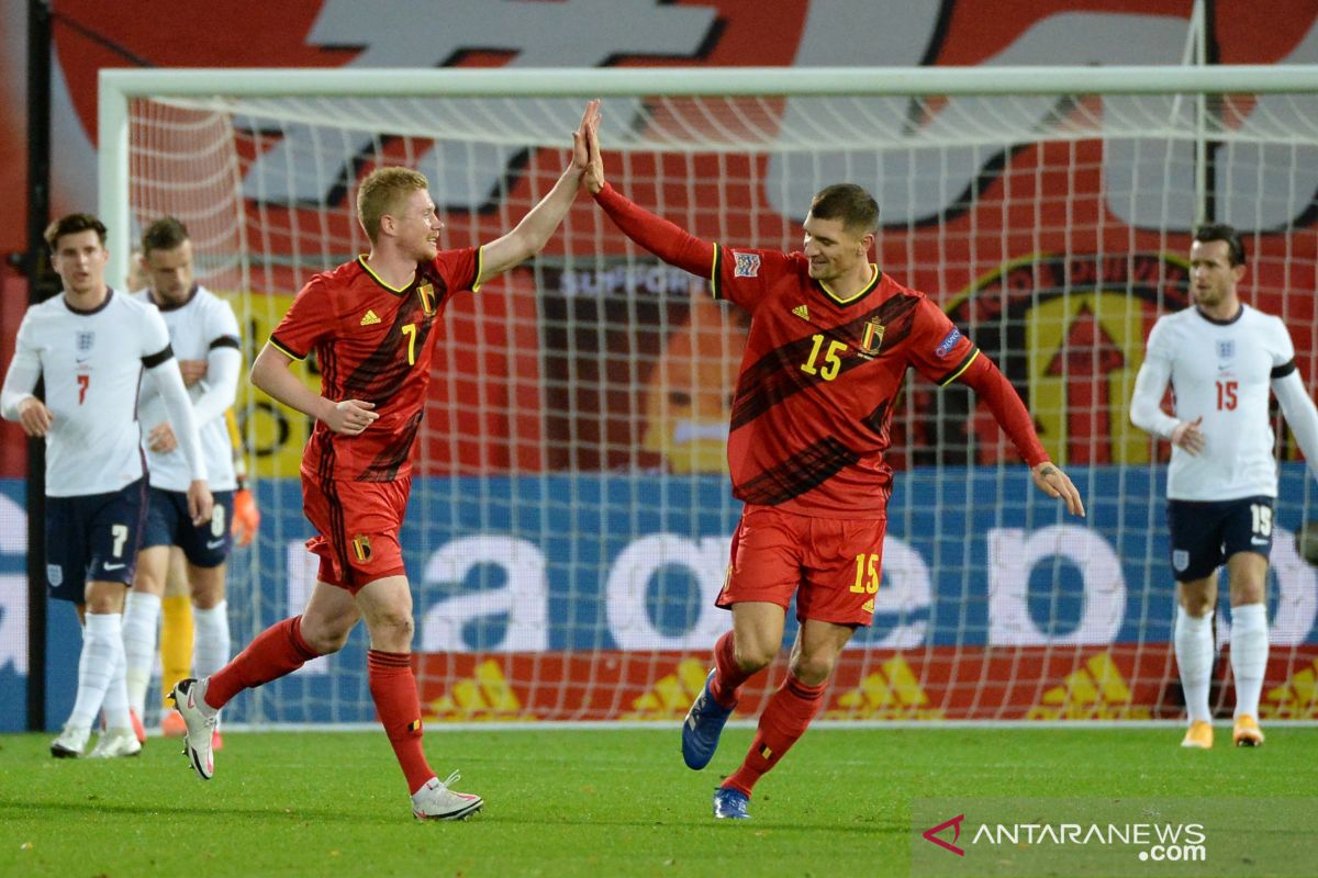 Belgia hempaskan Inggris ke empat besar Nations League