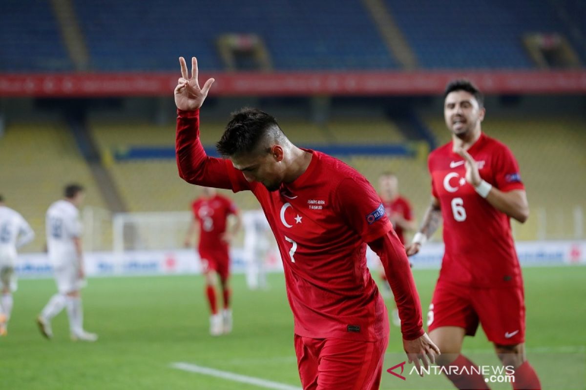 Timnas Turki akhirnya petik kemenangan pertama Nations League