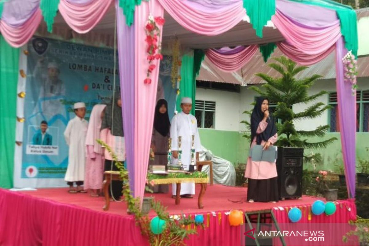 Ini hasil lomba hafalan surah dan da'i cilik yang digelar Serma Tapsel