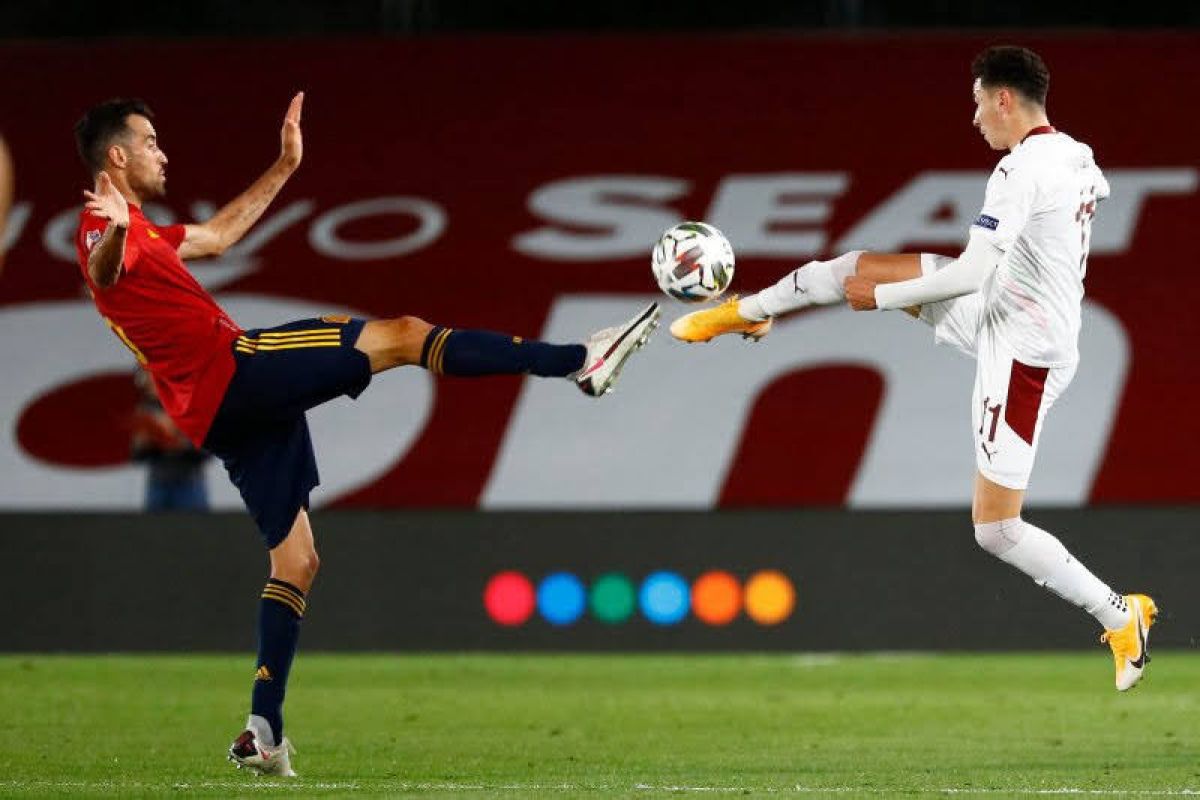 Euro 2020 - Laga pemanasan Spanyol vs Lithuania batal karena Sergio Busquets positif COVID-19