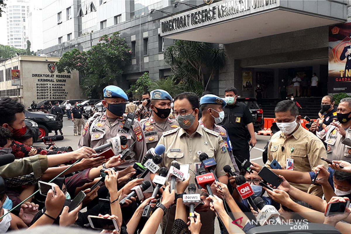 Anies penuhi panggilan Polda Metro Jaya