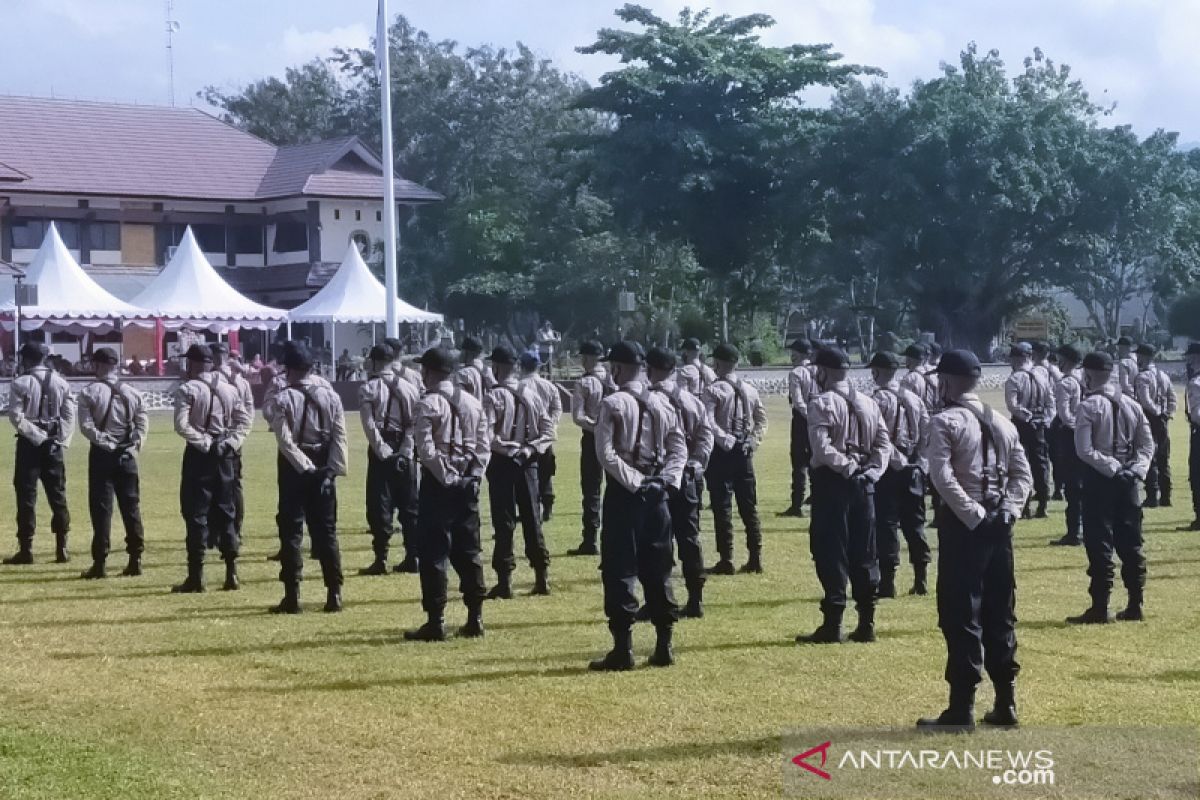 Protokol kesehatan ketat  di pembukaan Pendidikan Bintara Polri Sulteng