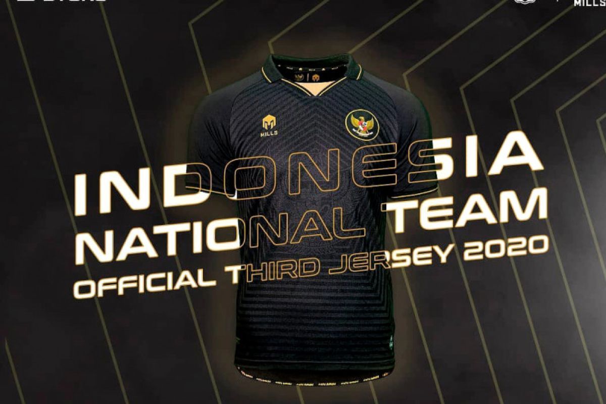 Warna hitam dominasi Jersey ketiga timnas Indonesia