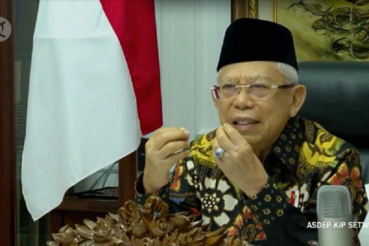 Wapres Ma'ruf Amin minta umat Islam di Indonesia jangan ikut arus berpikir sempit