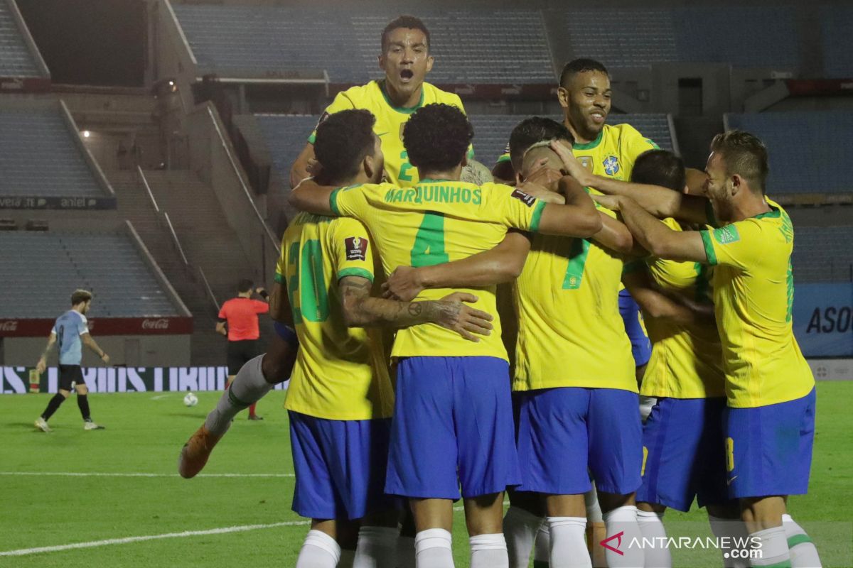 Brazil berhasil mengalahkan Uruguay 2-0