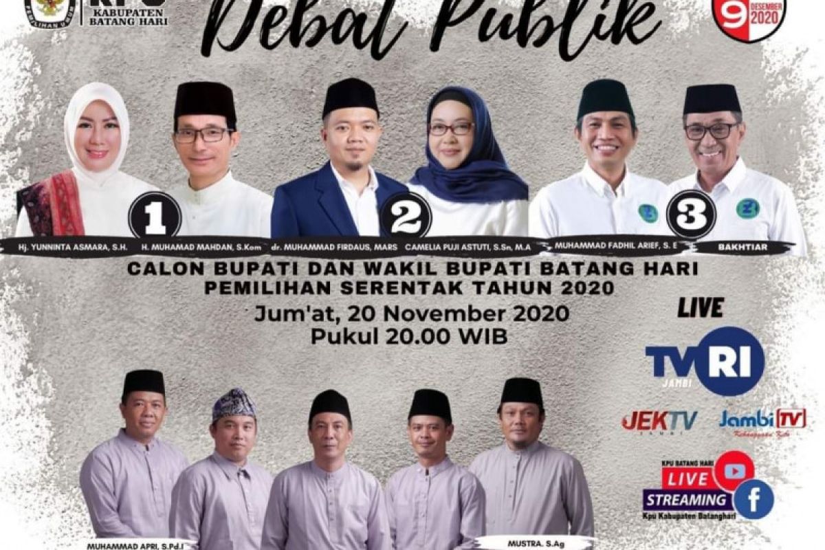 Debat kandidat, hanya 25 orang di dalam gedung