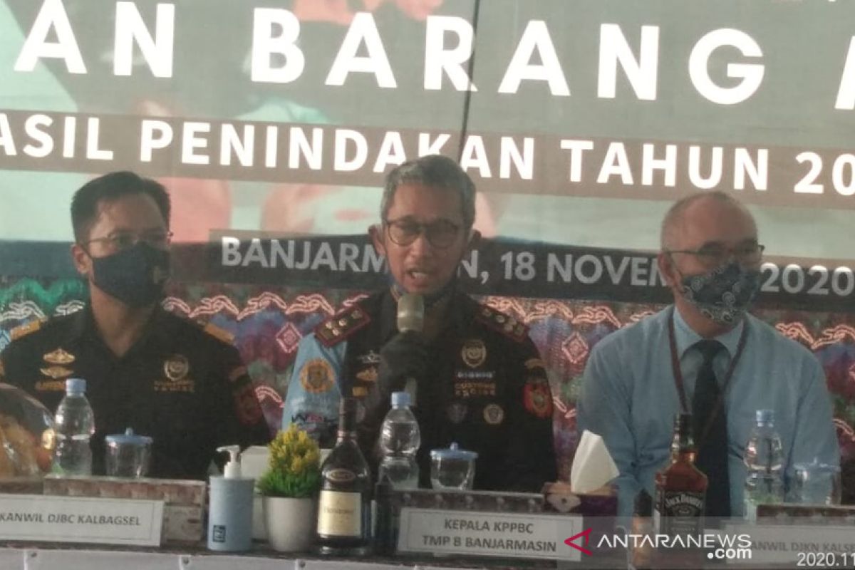 Bea Cukai Banjarmasin musnahkan barang ilegal Rp5,2 miliar