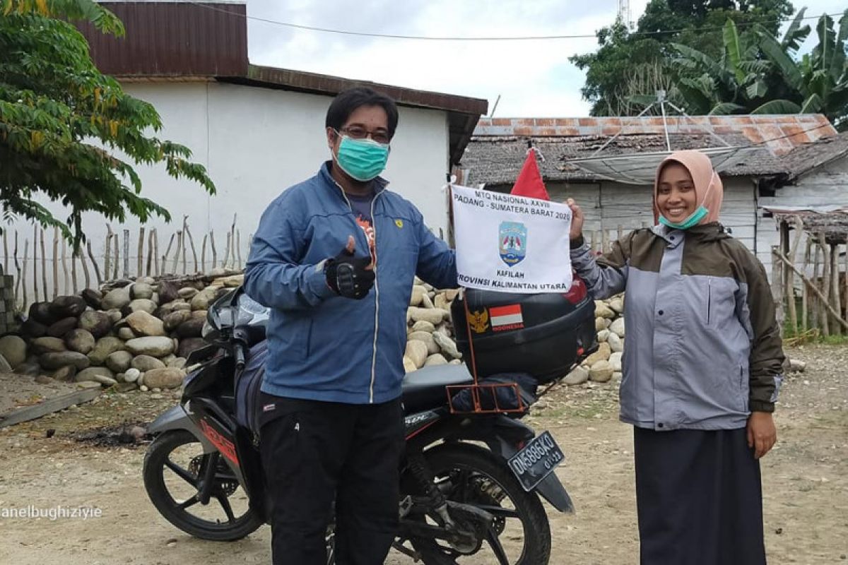 Kisah Hasan dan Nining bermotor 13 ribu kilometer dari Sulawesi demi ikut MTQ di Padang