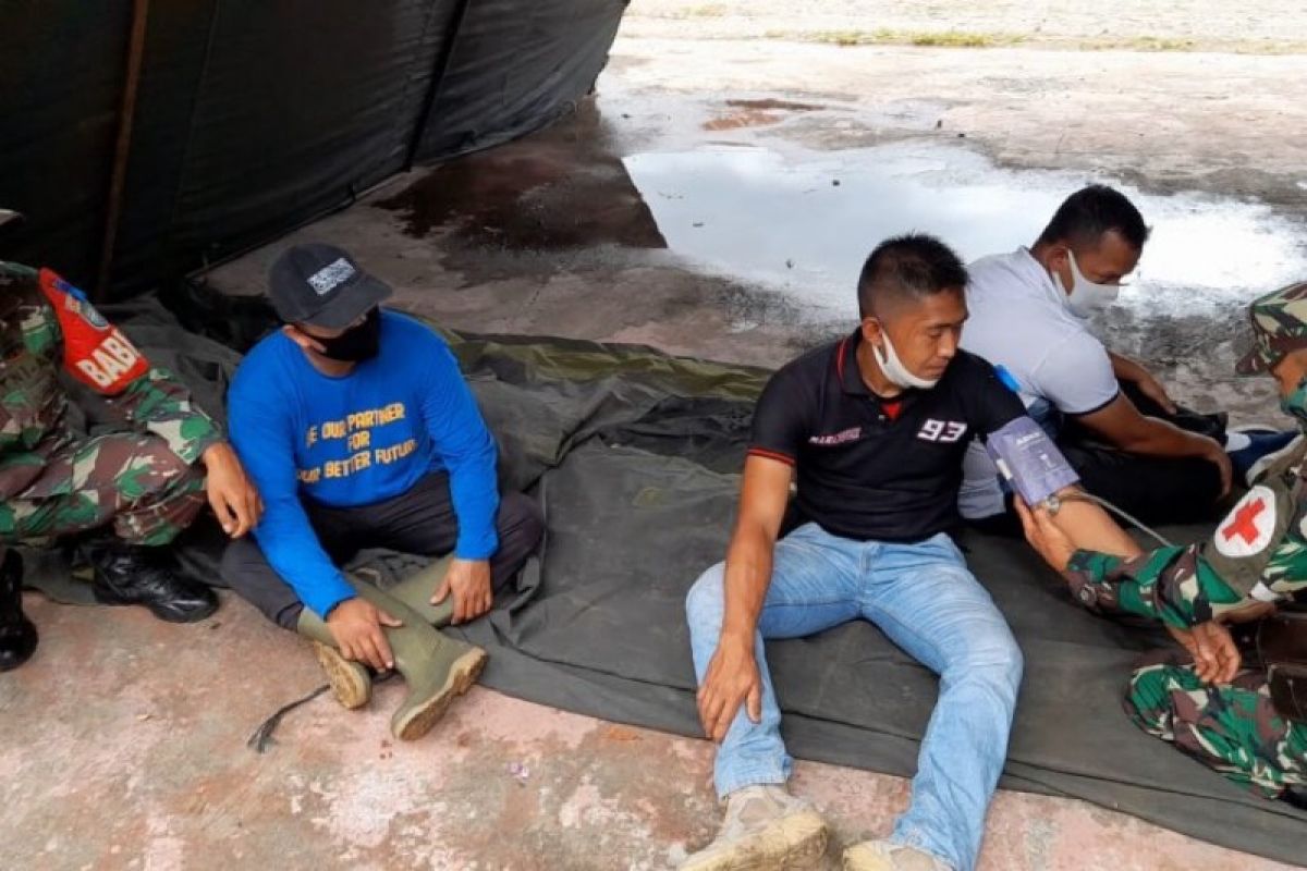 Prajurit TNI di Aceh Tengah dilatih dalam penanggulangan bencana