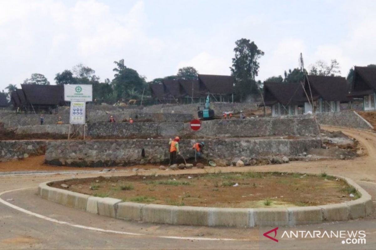 Pengerjaan Rest Area Puncak Bogor optimistis selesai tahun ini