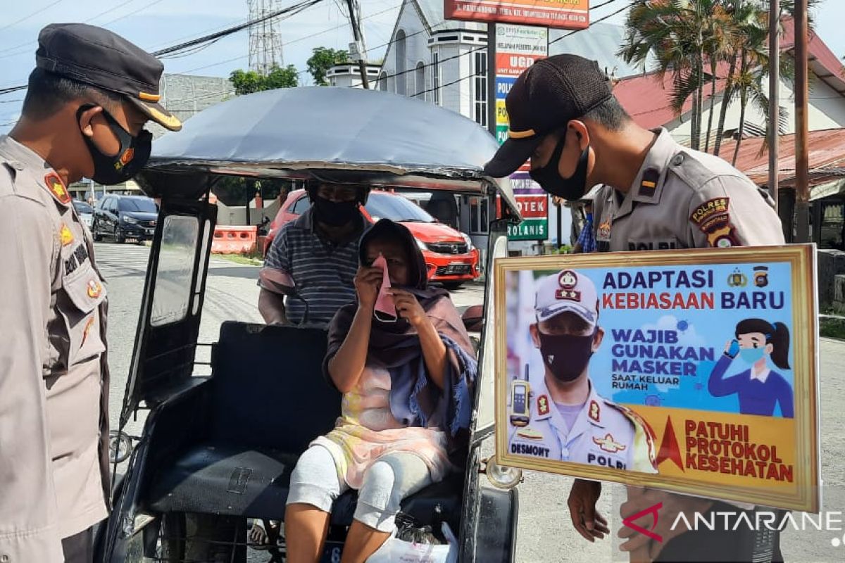 Polres Gorontalo Kota razia masker tegakkan prokes