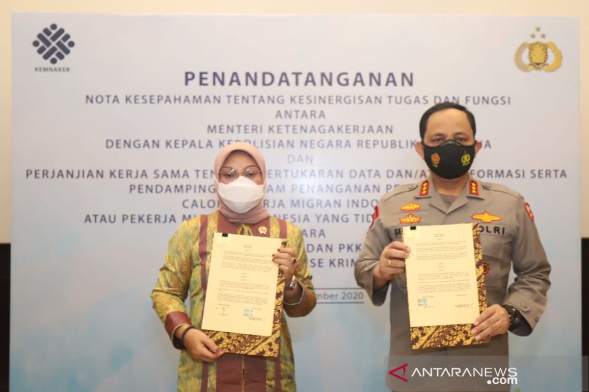 Kemnaker dan Polri perkuat sinergi pelindungan pekerja migran