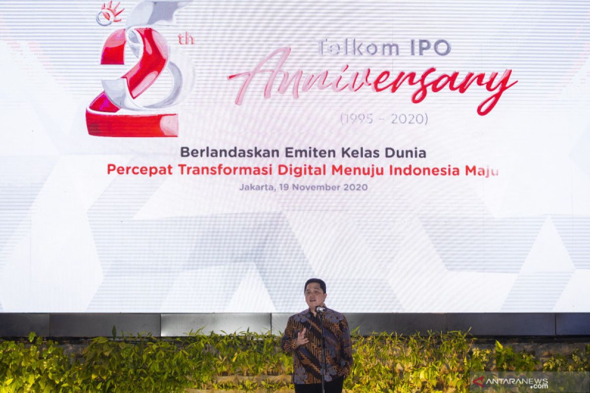 Erick: Telkom jadi kepercayaan investor karena mampu beradaptasi