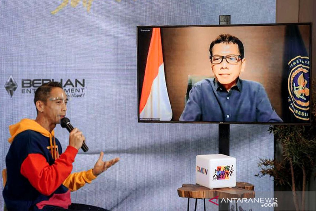 Menparekraf ajak seniman musik sinergi bangkitkan parekraf