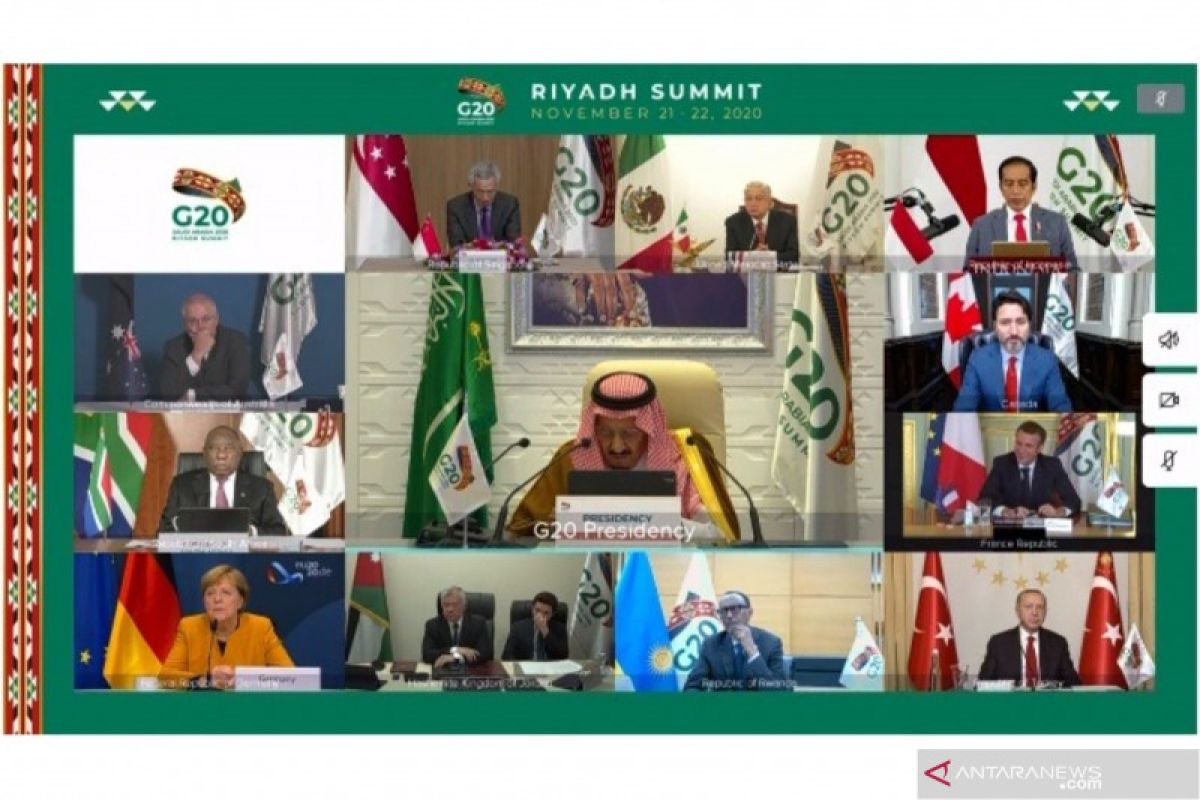Raja Salman membuka KTT G20, soroti penyelamatan nyawa dan ekonomi