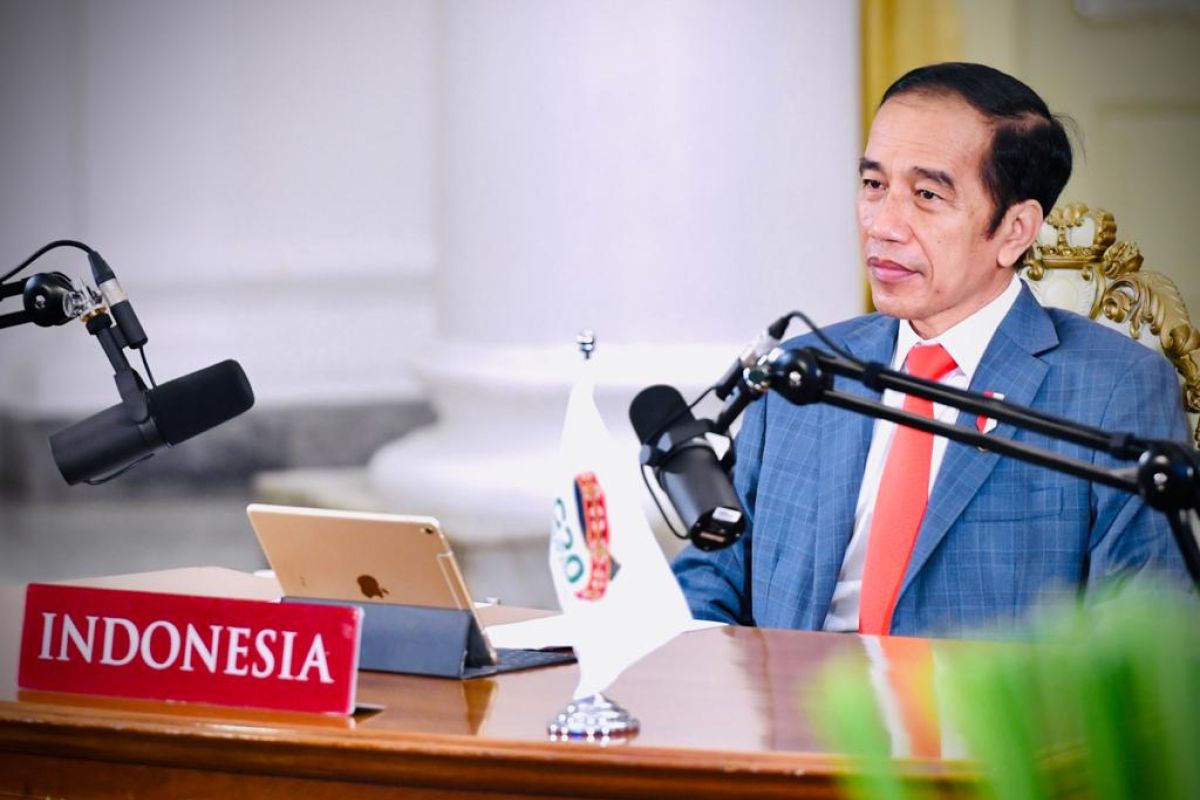 Presiden Jokowi hadiri KTT G20 secara virtual