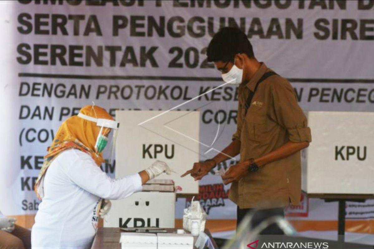 KPU Palu gelar simulasi pemungutan suara guna antisipasi kendala pilkada