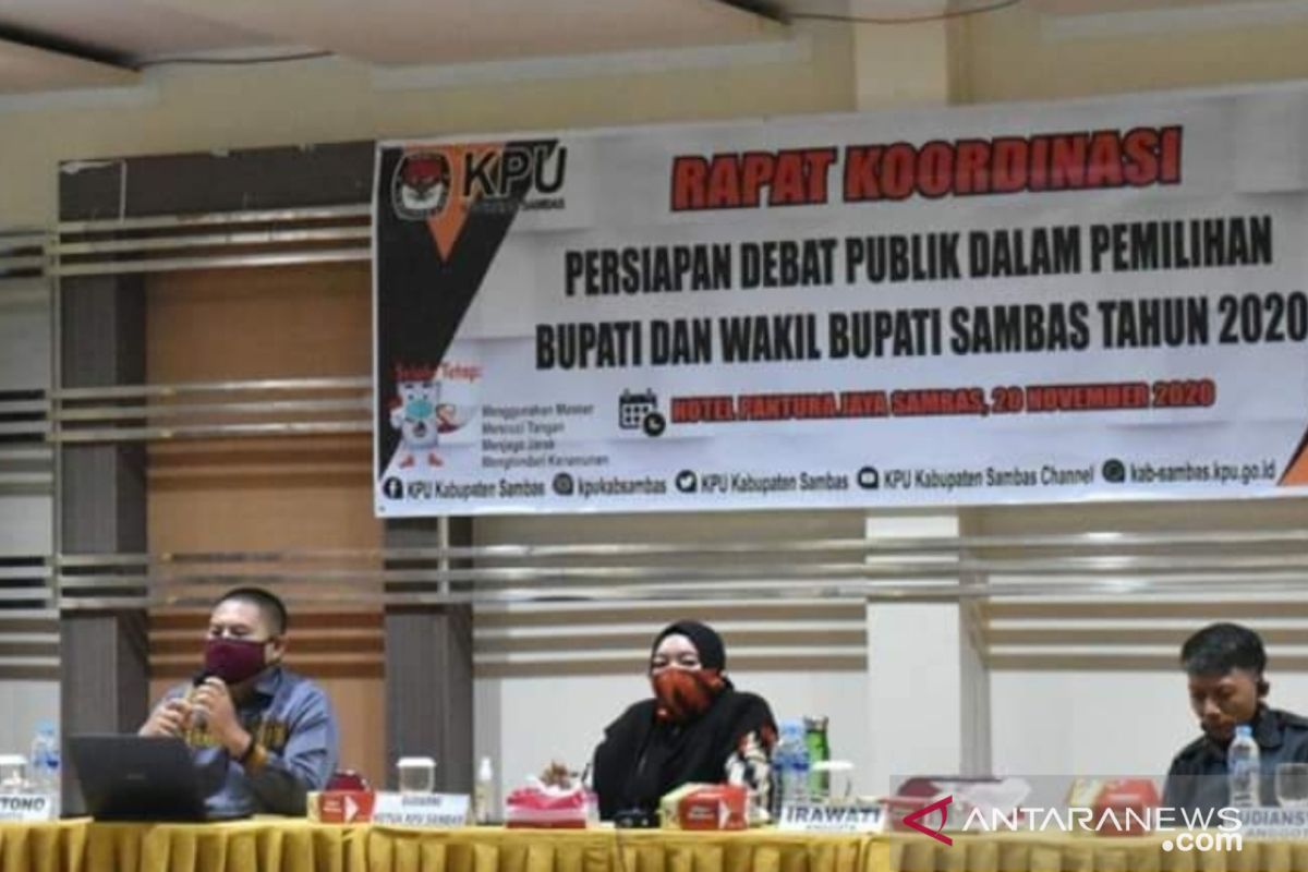 KPU Sambas siap gelar debat publik Pilkada dengan ketat terapkan prokes