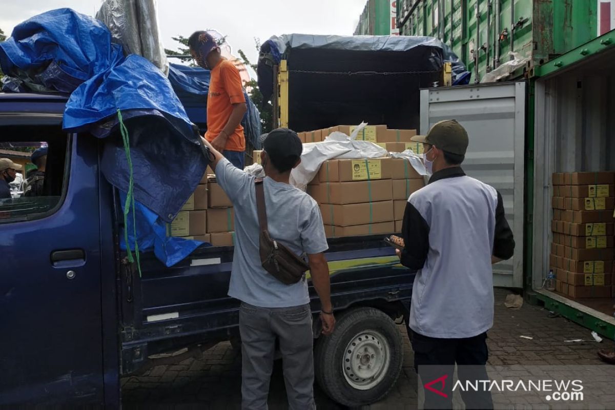 Logistik Pilkada Kalteng tiba di sejumlah kabupaten